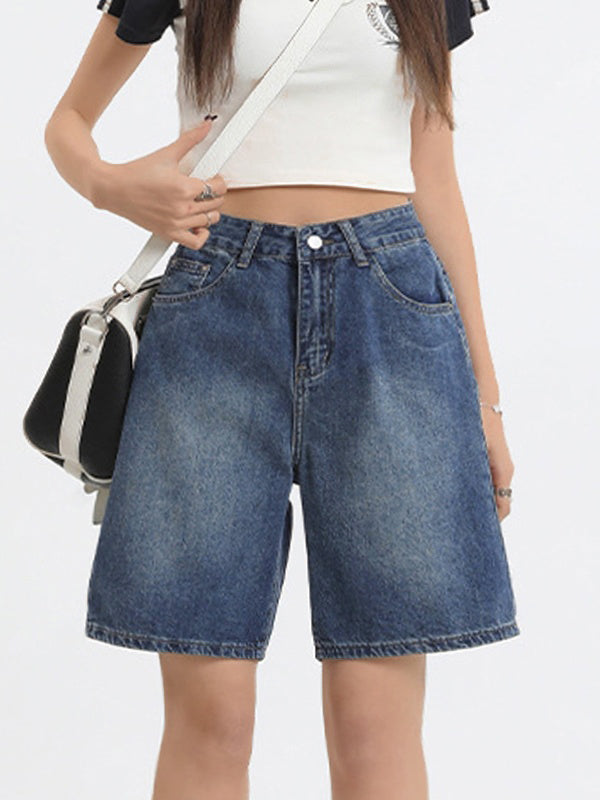 Vintage Denim Bermuda Shorts