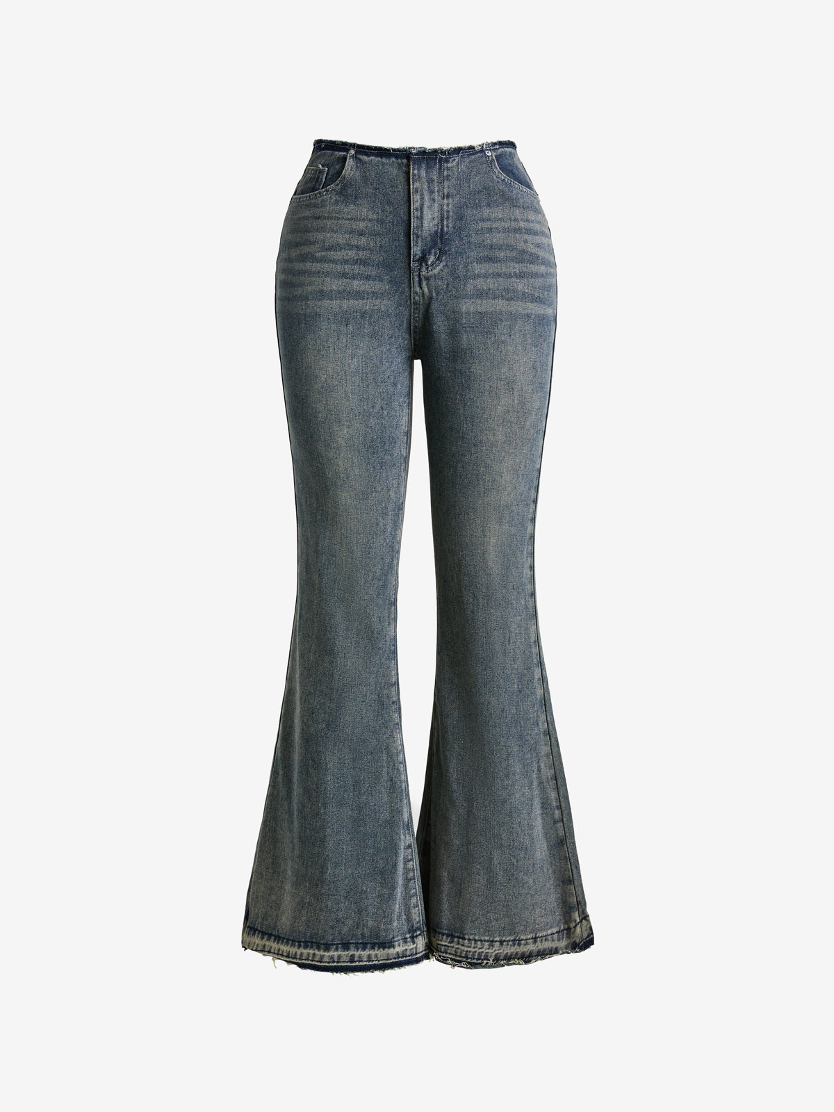 Vintage Burr Low Waist Flare Jeans