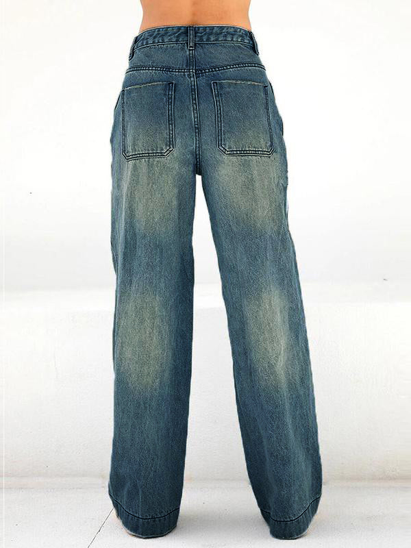Comfort-Flex Wide Leg Jeans
