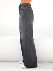 Comfort-Flex Wide Leg Jeans