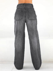 Comfort-Flex Wide Leg Jeans