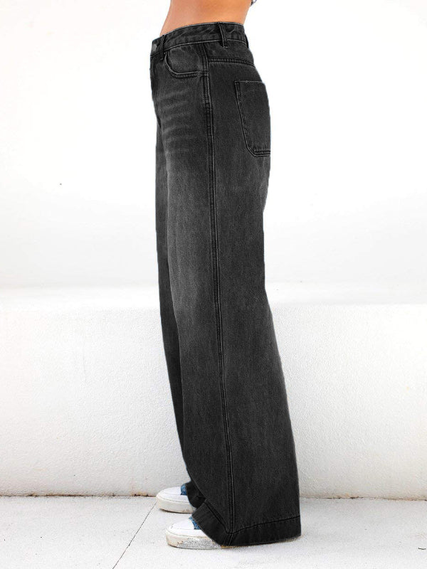 Comfort-Flex Wide Leg Jeans