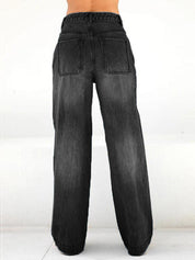 Comfort-Flex Wide Leg Jeans