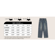 Vintage Blue Wide Leg Boyfriend Jeans