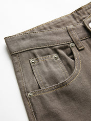 Vintage Washed Mid Rise Boyfriend Jeans