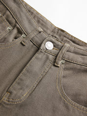 Vintage Washed Mid Rise Boyfriend Jeans