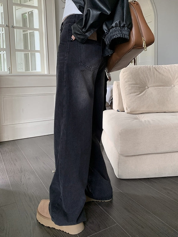 Vintage Black Wash Boyfriend Jeans