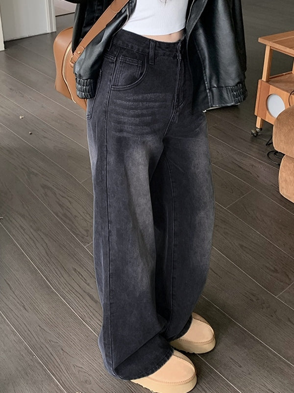 Vintage Black Wash Boyfriend Jeans