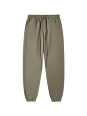 Men's Hip Pop Fleece Solid Color Bound Feet Sweatpants