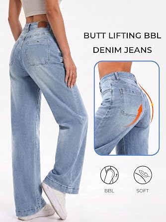 Vintage Streetwear High Waist Boyfriend Wide Leg Denim Pants