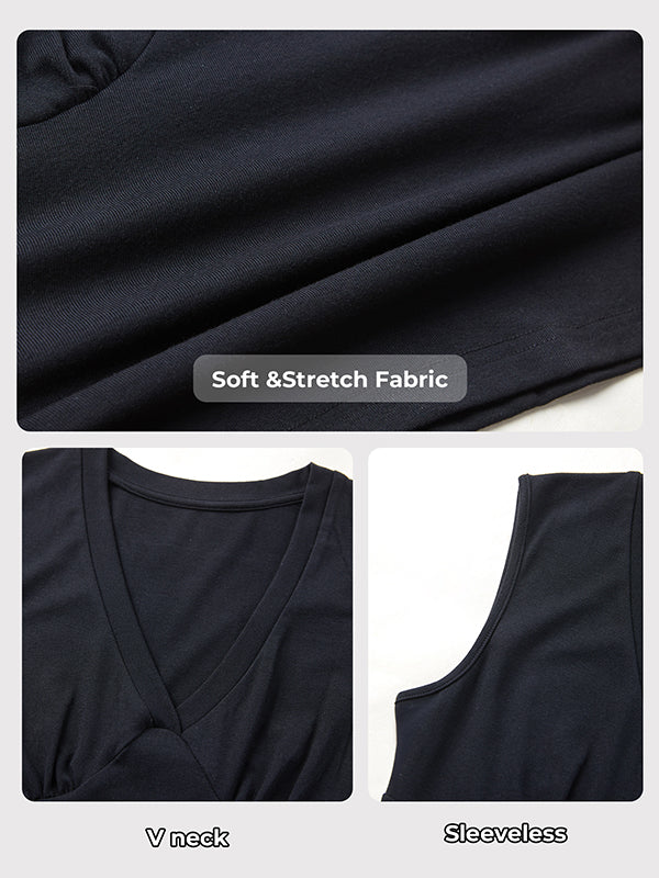 Women Deep V Neck Tops