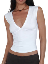 Women's Deep V Neck Tops