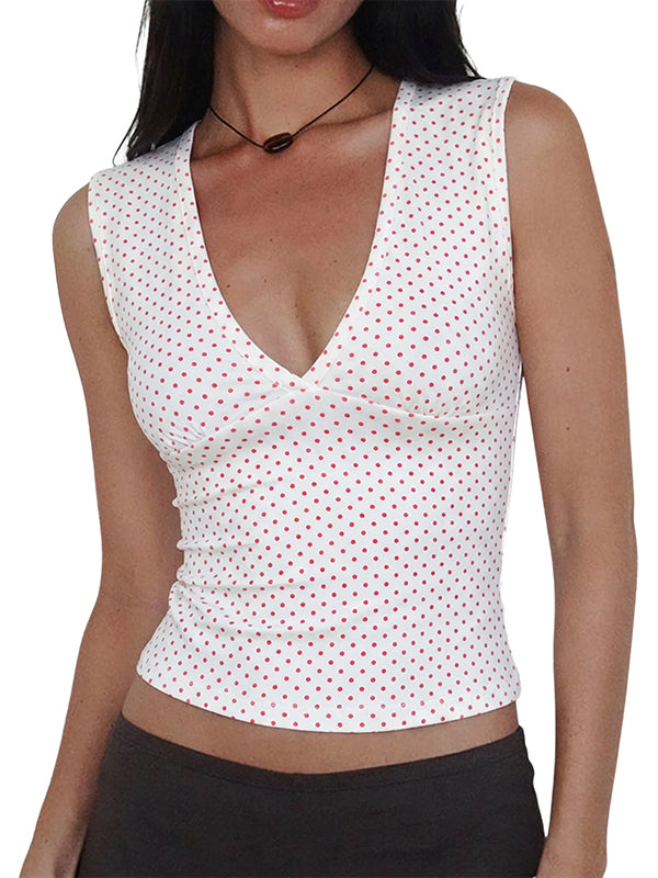 Women Deep V Neck Tops