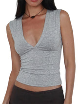 Women's Deep V Neck Tops