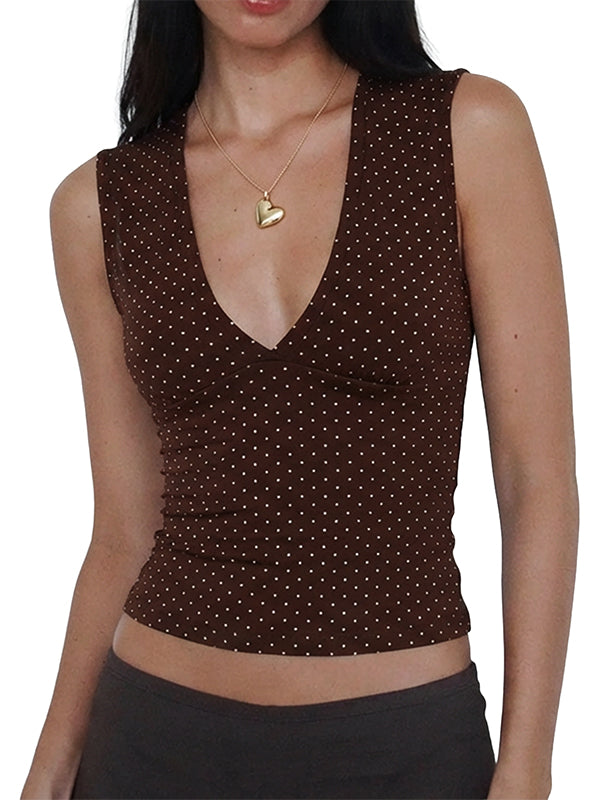 Women Deep V Neck Tops