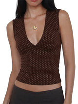 Women's Deep V Neck Tops