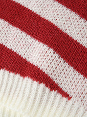 Street-Style Sexy Y2K Low-Rise Star-Striped Contrasting Color Knit Shorts
