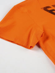American Retro Off-The-Shoulder Loose-Fitting Design With Unique Prints, Trendy Short-Sleeved T-Shirt