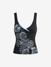 Dark Y2K Print Sexy V-Neck Hot Girl Tank Top