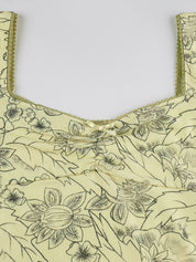 Mesh Lace Print U-Neck Cute Short-Sleeved T-Shirt