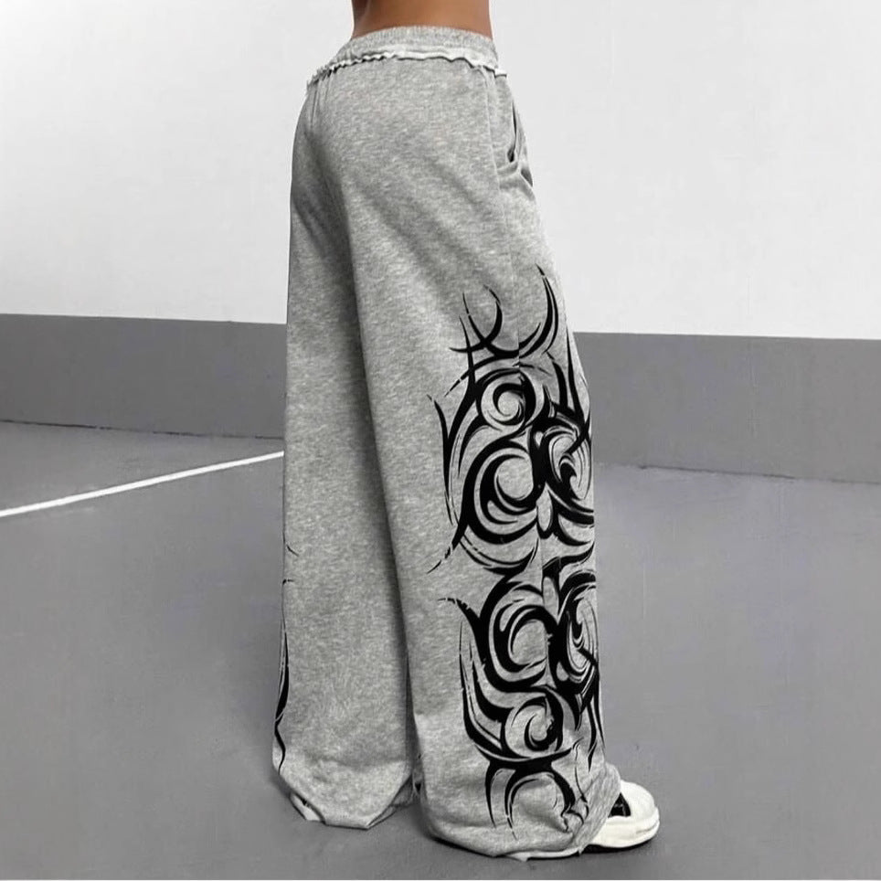 American Trendy High Street American Retro Hip-Hop Casual Sports Sweatpants