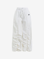American Sports Style Long Loose Pleated Design Wide Leg Pants