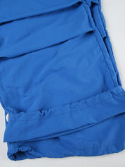 American Sports Style Long Loose Pleated Contrasting Color Wide Leg Pants