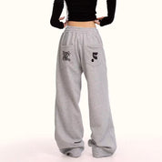 American-Style Retro Loose Straight-Leg Relaxed Sweatpants