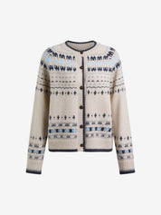 Retro Fair Isle Ethnic Cardigan Cardigan