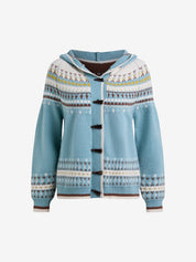 Kanyangfair Isle Korean College Style Cardigan