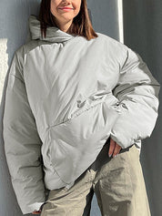 Hooded Long-Sleeved Cotton Hoodie