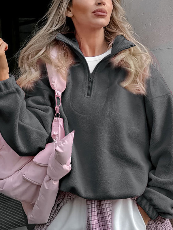 Fleece Casual Loose Hoodie Sweatshirts