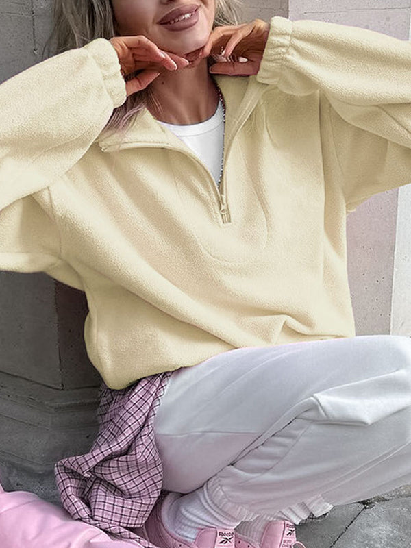 Fleece Casual Loose Hoodie Sweatshirts