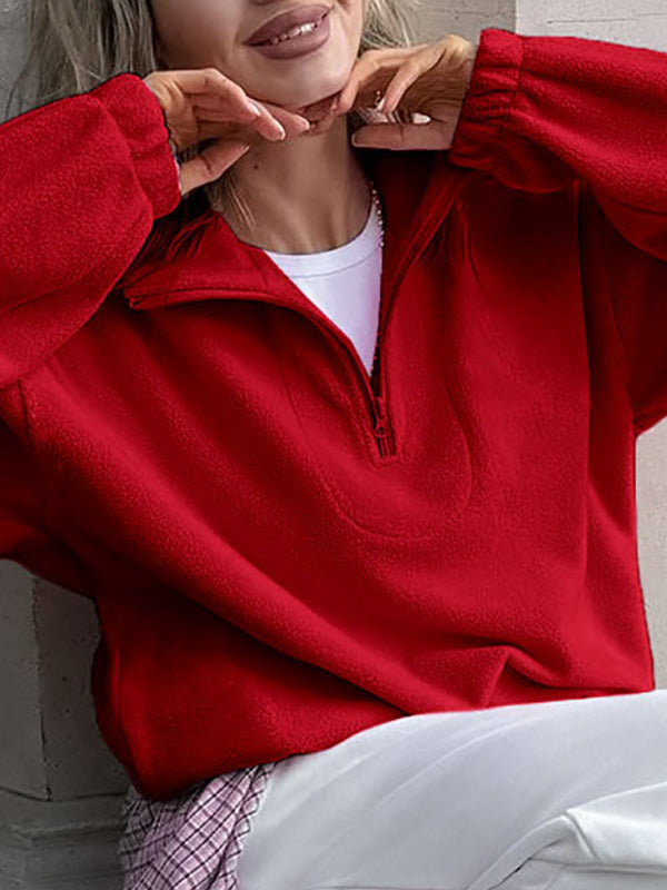 Fleece Casual Loose Hoodie Sweatshirts