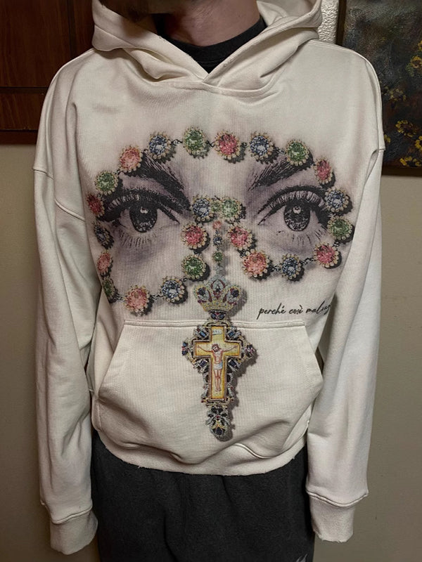 Jewelry Eye Print Sweatshirt