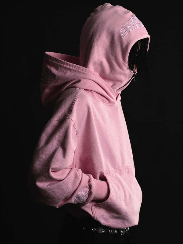 Trendy Design Embroidered Hooded Sweatshirt