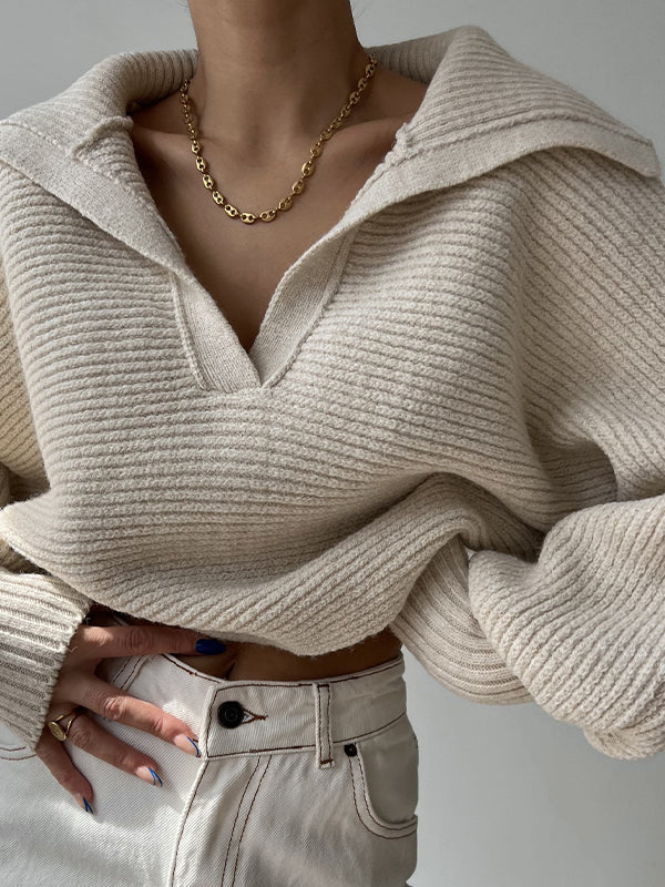 Half-Open Zipper Casual Sweatshirts