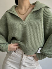Half-Open Zipper Casual Sweatshirts