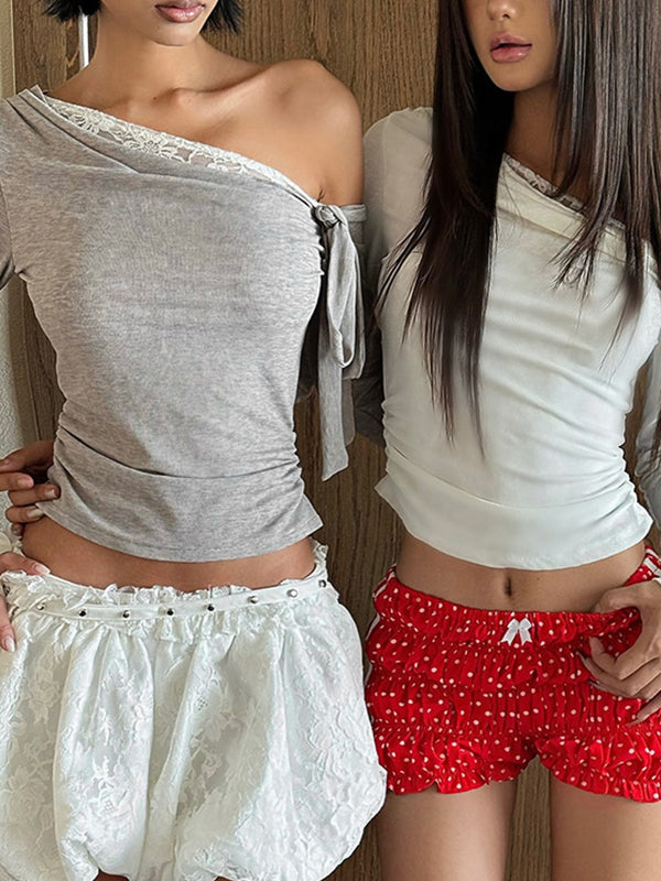 Off-The-Shoulder Long Sleeve