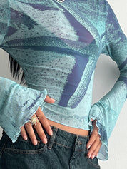 Starfish Print Long Sleeve