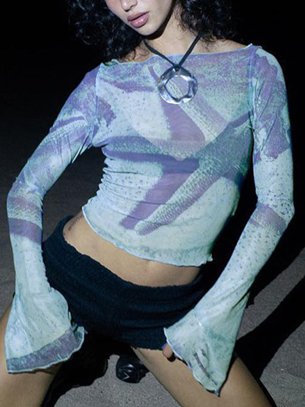 Starfish Print Long Sleeve