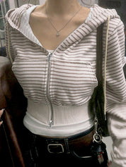 Striped Hooded Sweatshirts