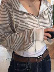 Striped Hooded Sweatshirts