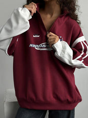 Street Print Pullover Sweatshirts