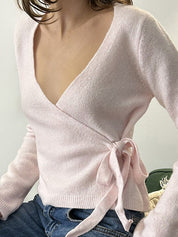 Soft-Lace Long-Sleeve Sweaters