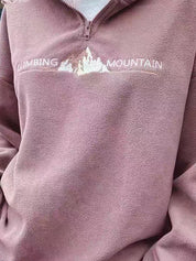 Half-Zip Shearling Hoodie Sweatshirts