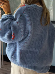 Chunky Martin Boots Printed Sweaters