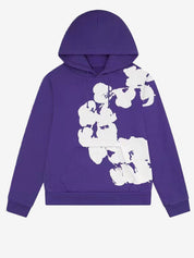 Abstract Floral Print Sweatshirts