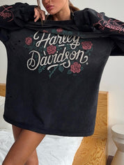 Retro-Printed Top Long Sleeve