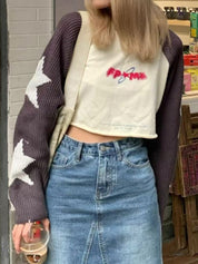 Star-Printed Blouse Long Sleeved